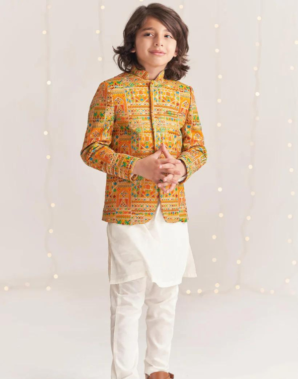 Mustard Color Ethnic Coat