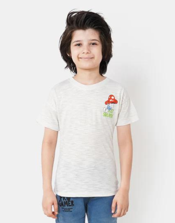 White Printed T-Shirt