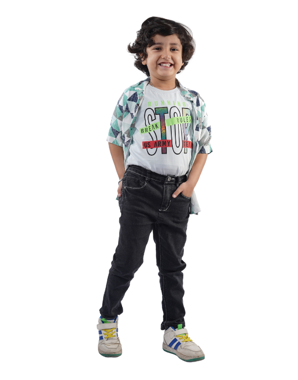 Printed Stylish Shirt & T-Shirt Combo