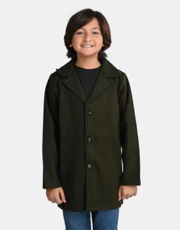 Wool Trench Coat Olive