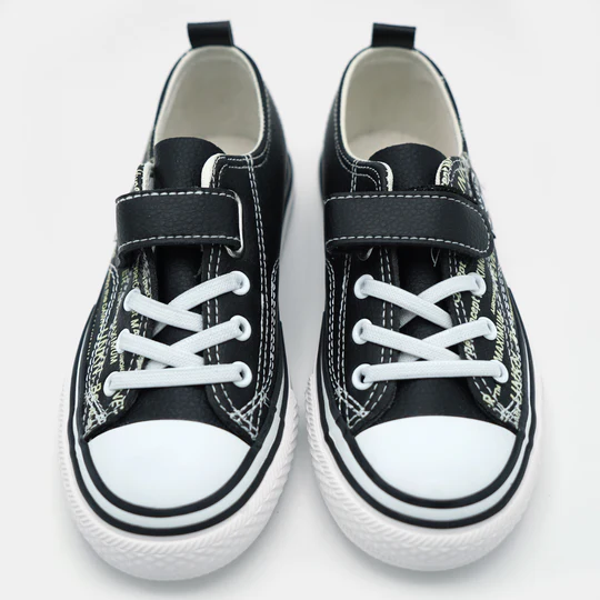 Unisex Black Casual Sneakers
