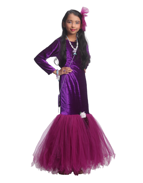 Rich Velvet Purple Gown