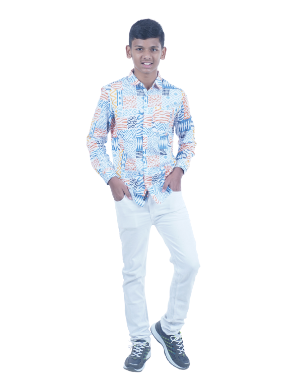 Boys Tribal Print Shirt