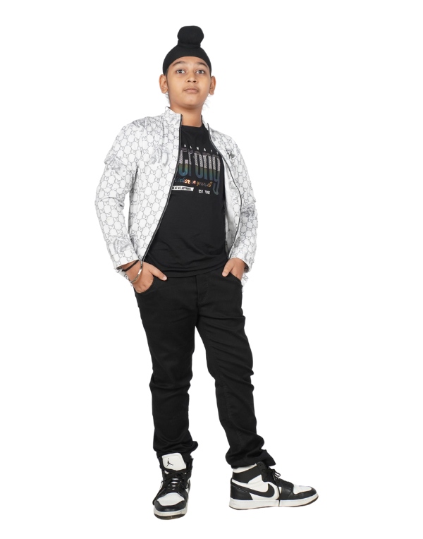 Boys Solid Black Jeans