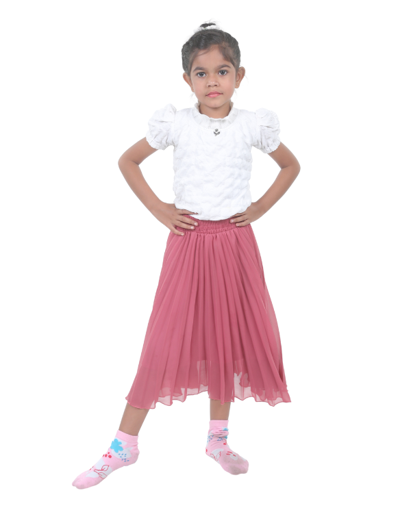 Girls Fancy White Top