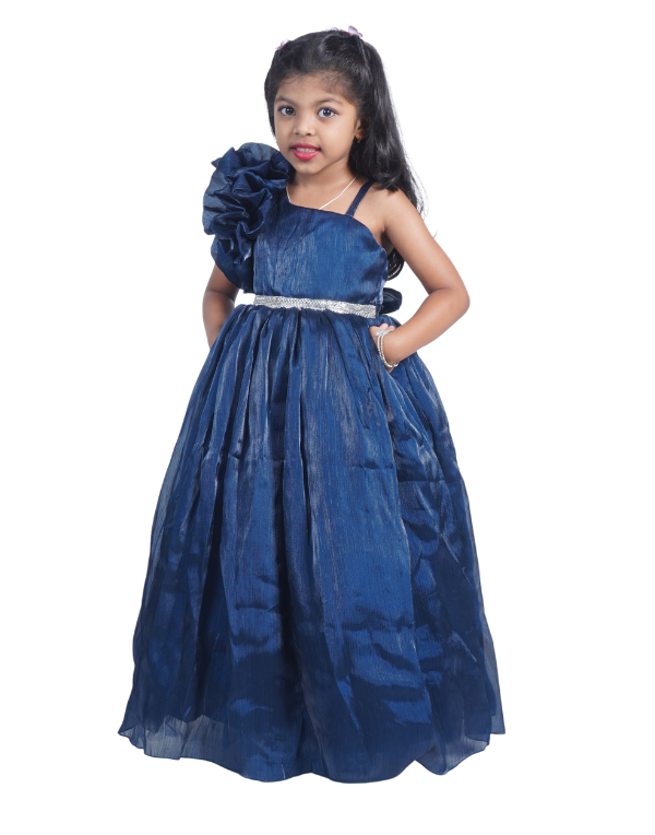 Girls Blue Gown Dress