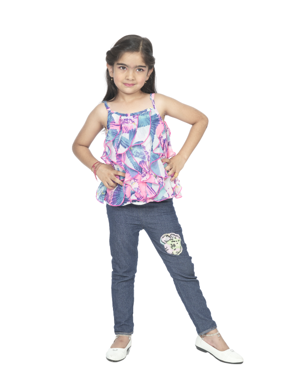 Girls Quirky Printed Top