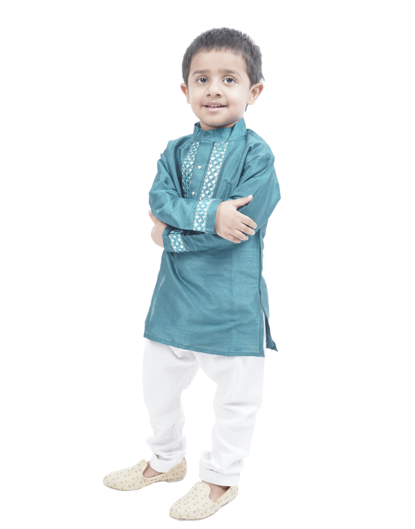 Boys Blue Ethnic Kurta & Pant