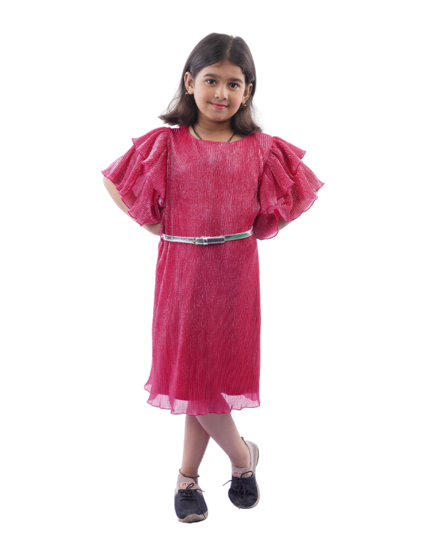 Girls Pink One Piece Dress