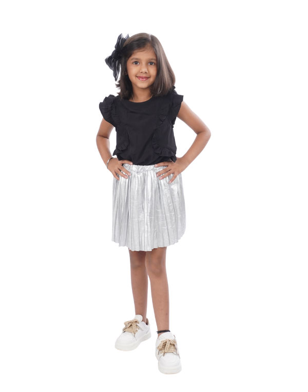 Girls Fancy Black Top