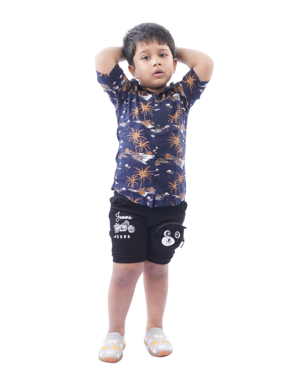 Kids Printed Hawaiian Shirts