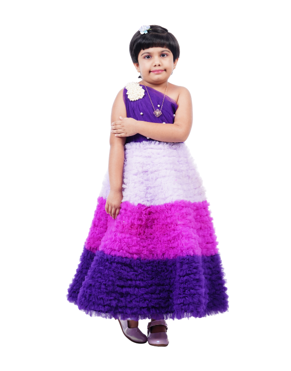 Girls Fancy Lavender Dress