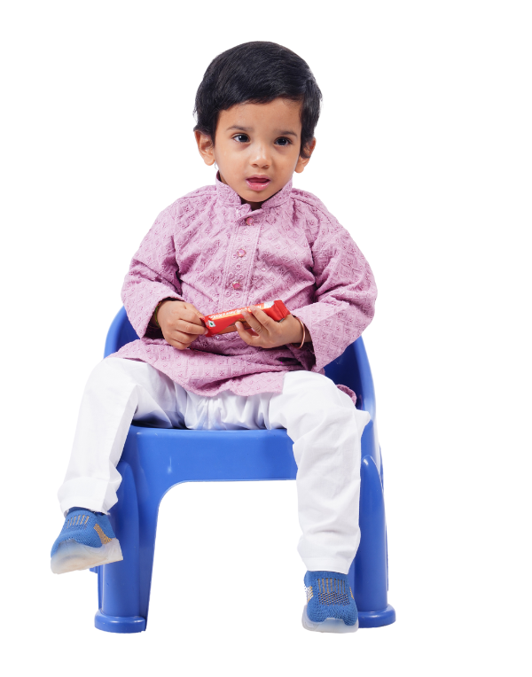 Boys Purple Kurta Set