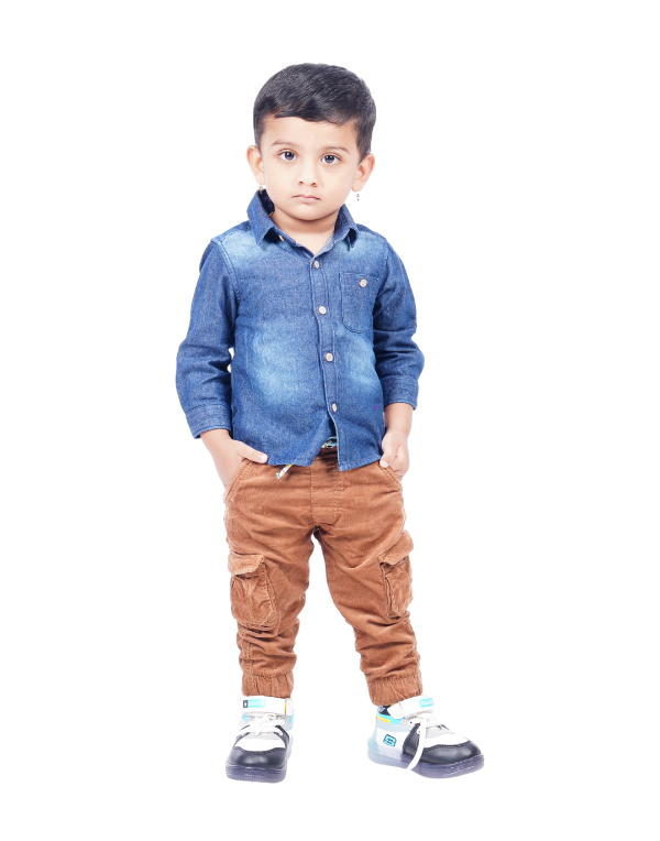 Kids Washed Denim Shirt