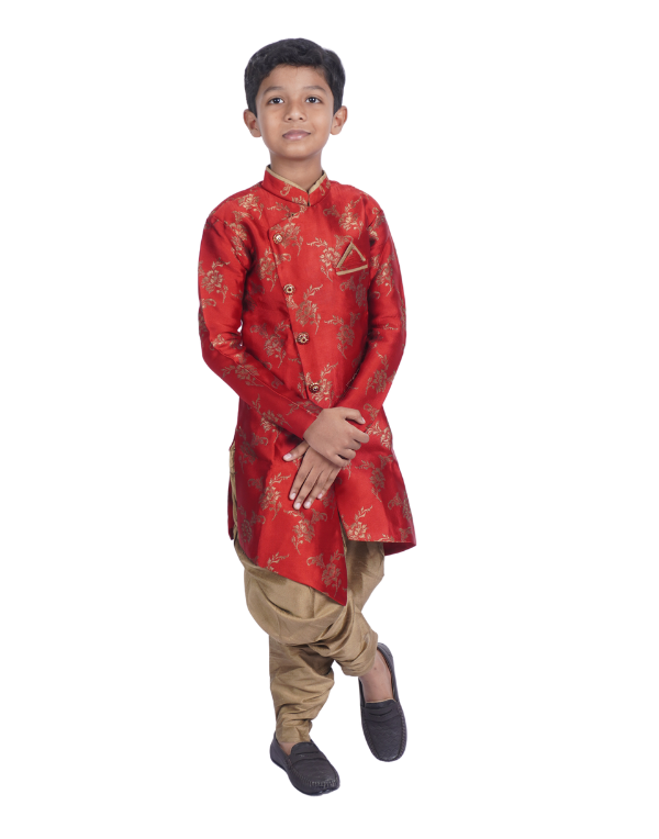 Boys Red Ethnic Set