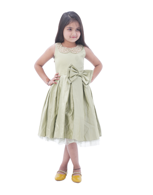 Girls Gorgeous Green Frock