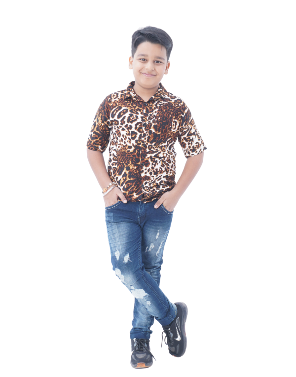 Boys Animal Print Shirt