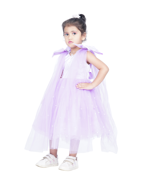 Girls Fairy Purple Sleeveless Dress