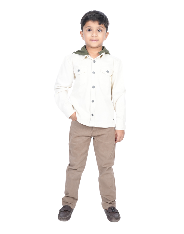 Boys Stylish Cotton Brown Trouser
