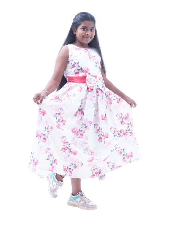 Girls Floral Print Dress