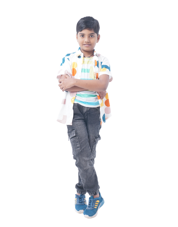Boys Charcoal Black Cargo Pants