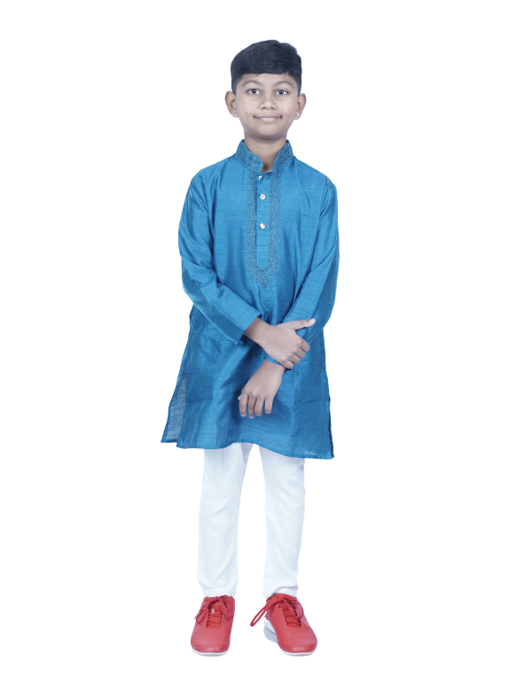 Boys Blue Ethnic Kurta Set