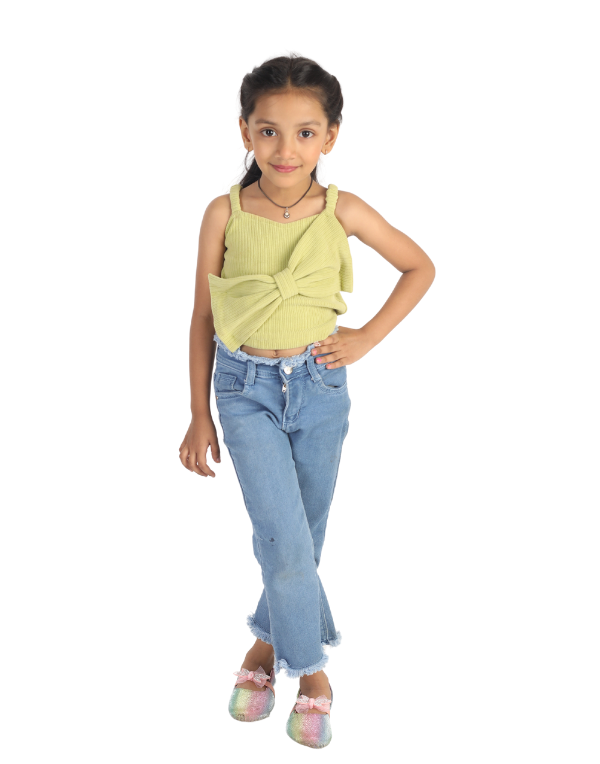 Girls Stylish Blue Denim Jeans