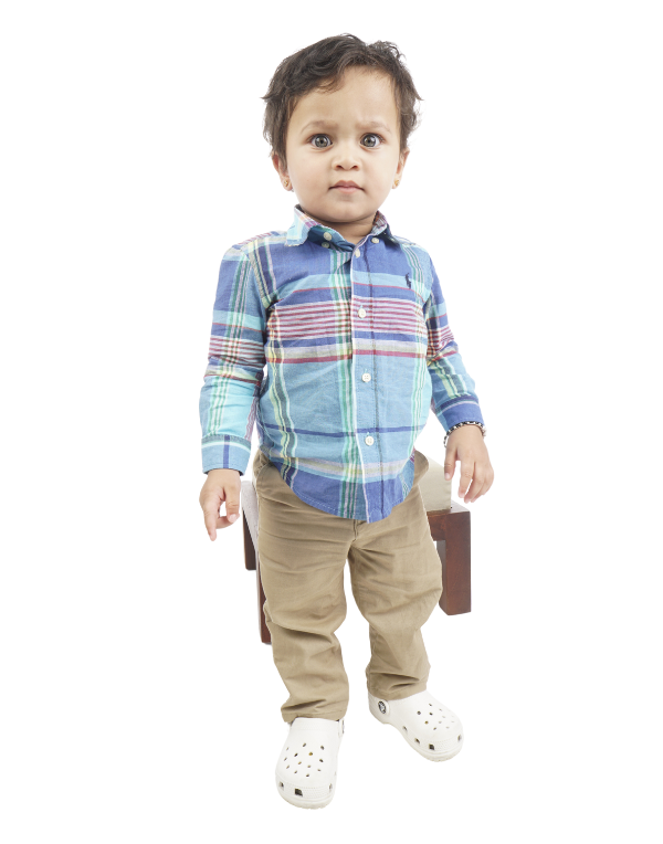 Baby Boys Denim Beige Trousers