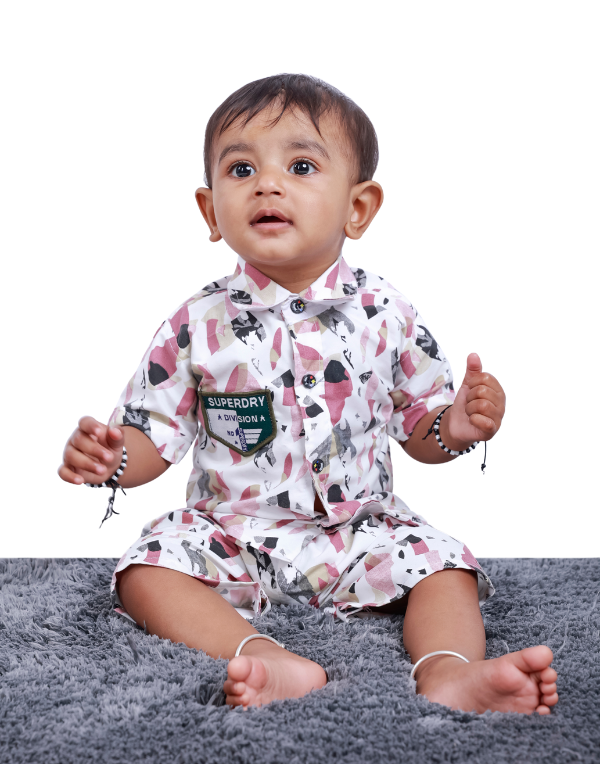 Kids Cotton Printed Clothing Set