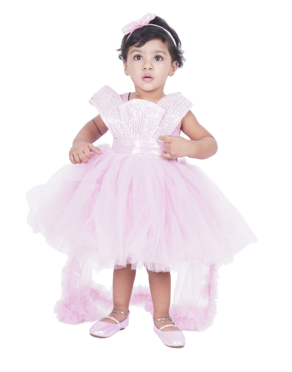 Girls Cute Layered Midi Dress