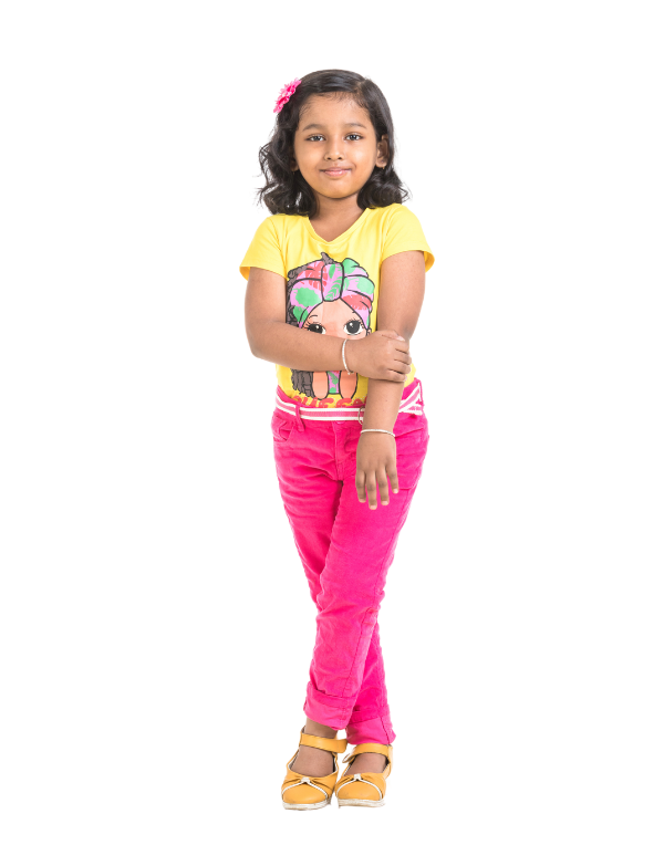 Girls Stylish Pink Jeans