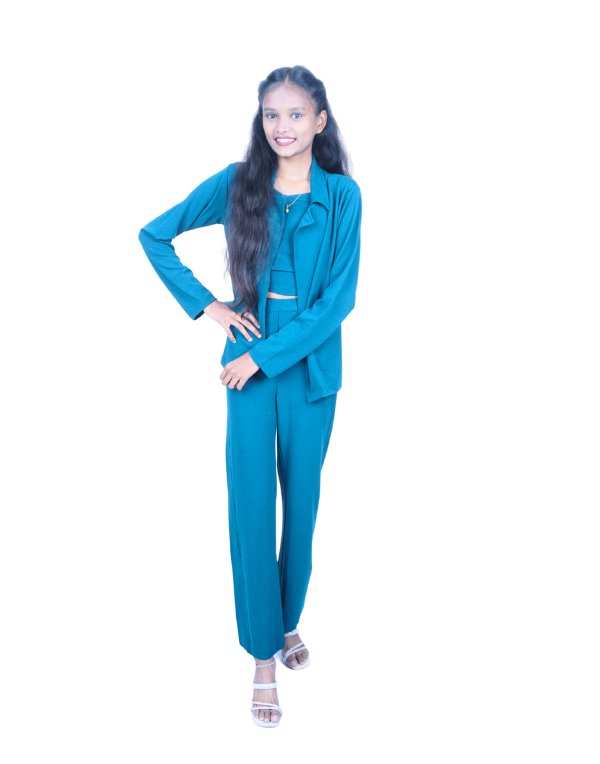 Girls Blue Fancy Clothing Set