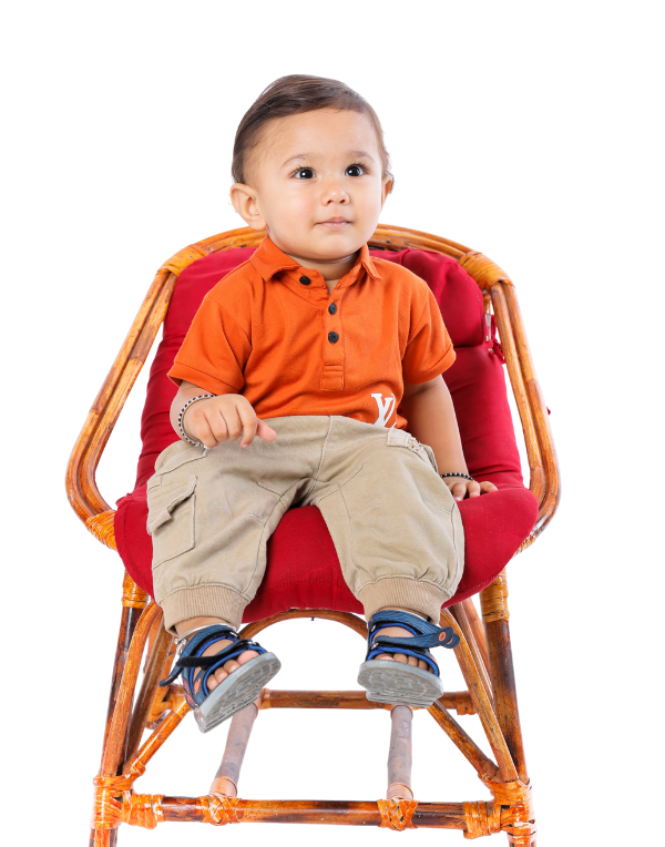 Baby Boys Orange Polo T-Shirt