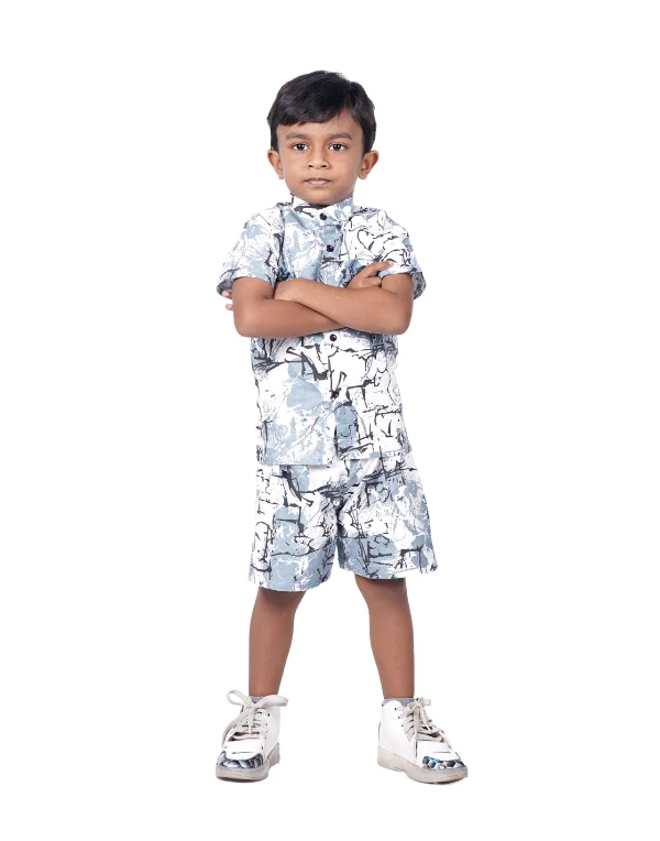 Junior Genie Fashion Boys Printed Clothing Set