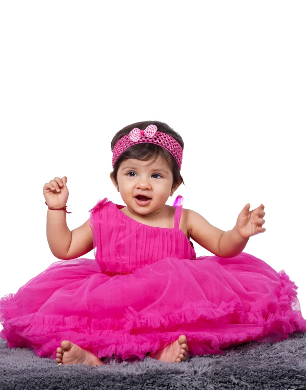 Junior Genie Fashion Girls Layered Pink Dress