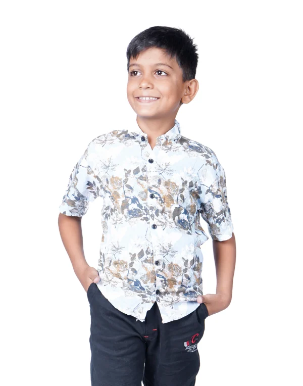 Junior Genie Fashion Boys Printed Half Sleeved Shirt