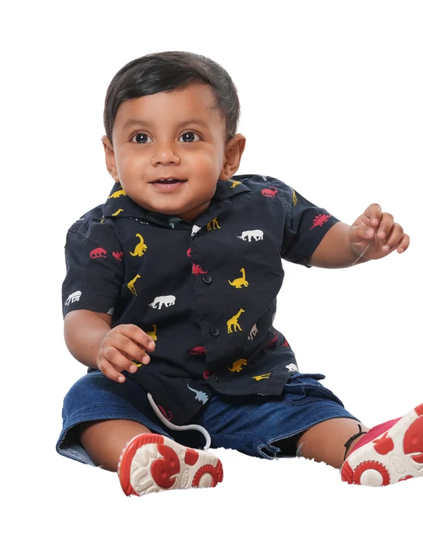 Junior Genie Fashion's Baby Boys Elephant Printed Shirt