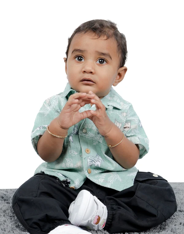 Junior Genie Fashion Baby Boys Printed Fancy Shirt