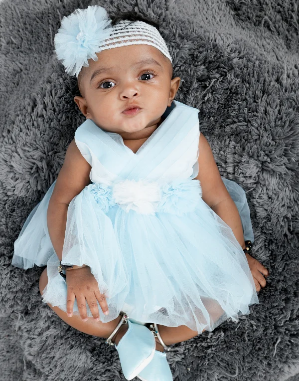 Junior Genie Fashion Baby Girls Blue Fairy Gown Dress