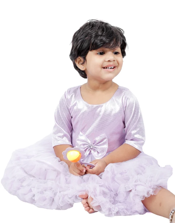 Junior Genie Fashion Baby Girls Purple Knee Length Dress