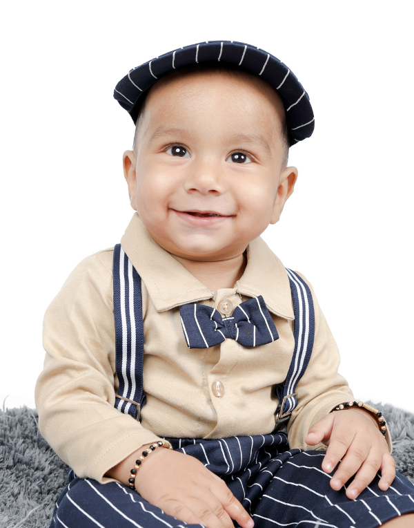 Junior Genie Fashion Baby Boys Brown Full Sleeves Solid Shirt